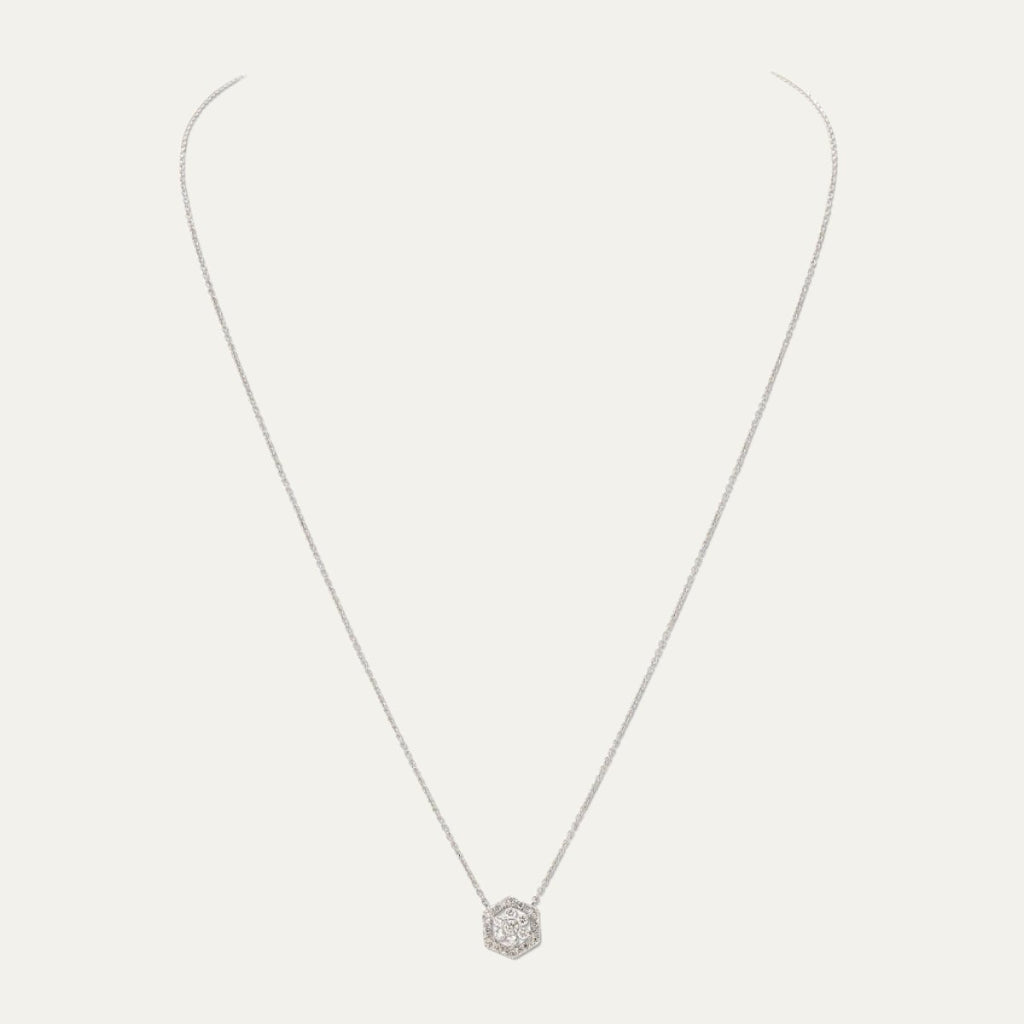 lab grown diamonds aukera rosy radiance nakshatra hexa pendant