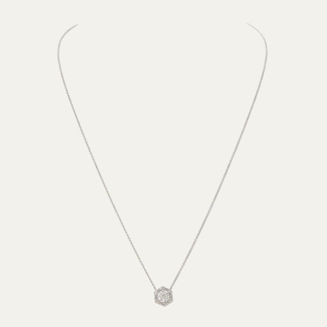 lab grown diamonds aukera rosy radiance nakshatra hexa pendant