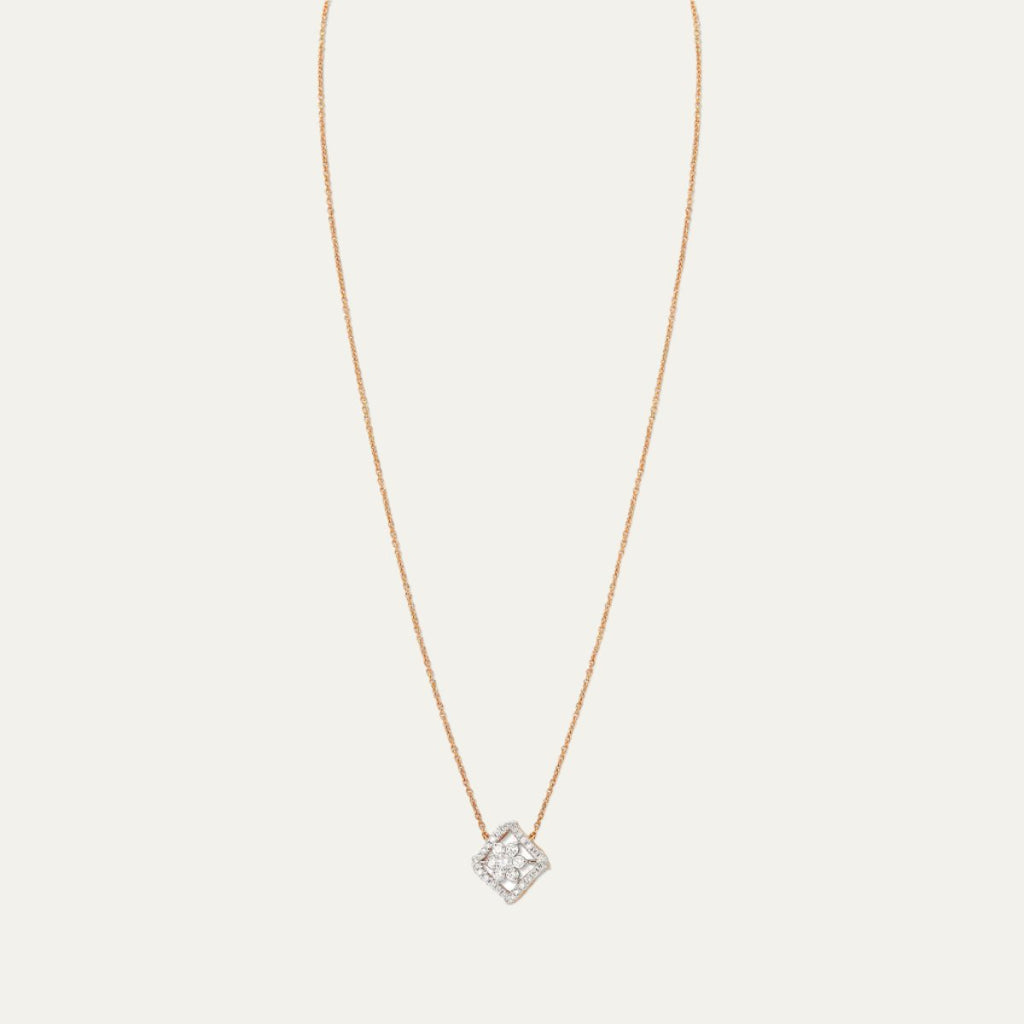 buy women lab grown diamonds aukera rosy radiance nakshatra rhombus pendant