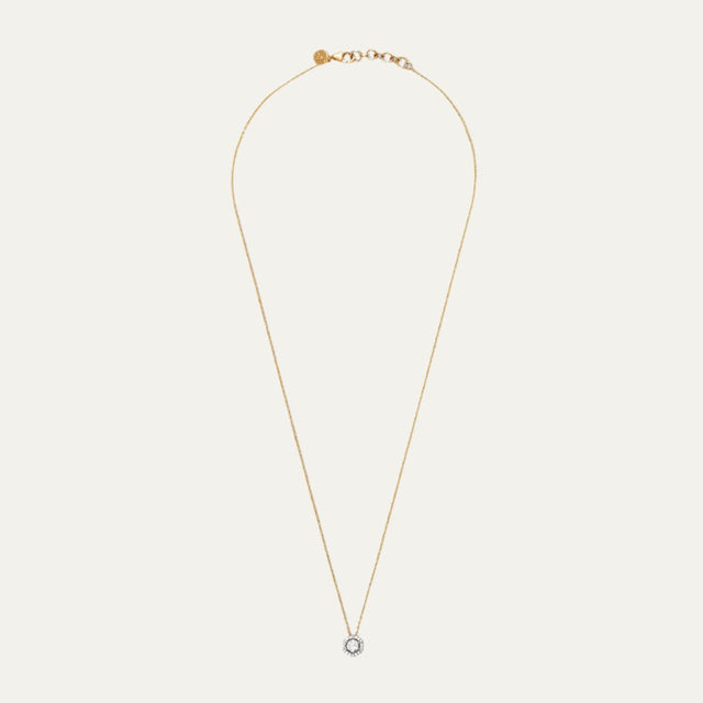 lab grown diamonds aukera golden luminaire pave solitaire pendant