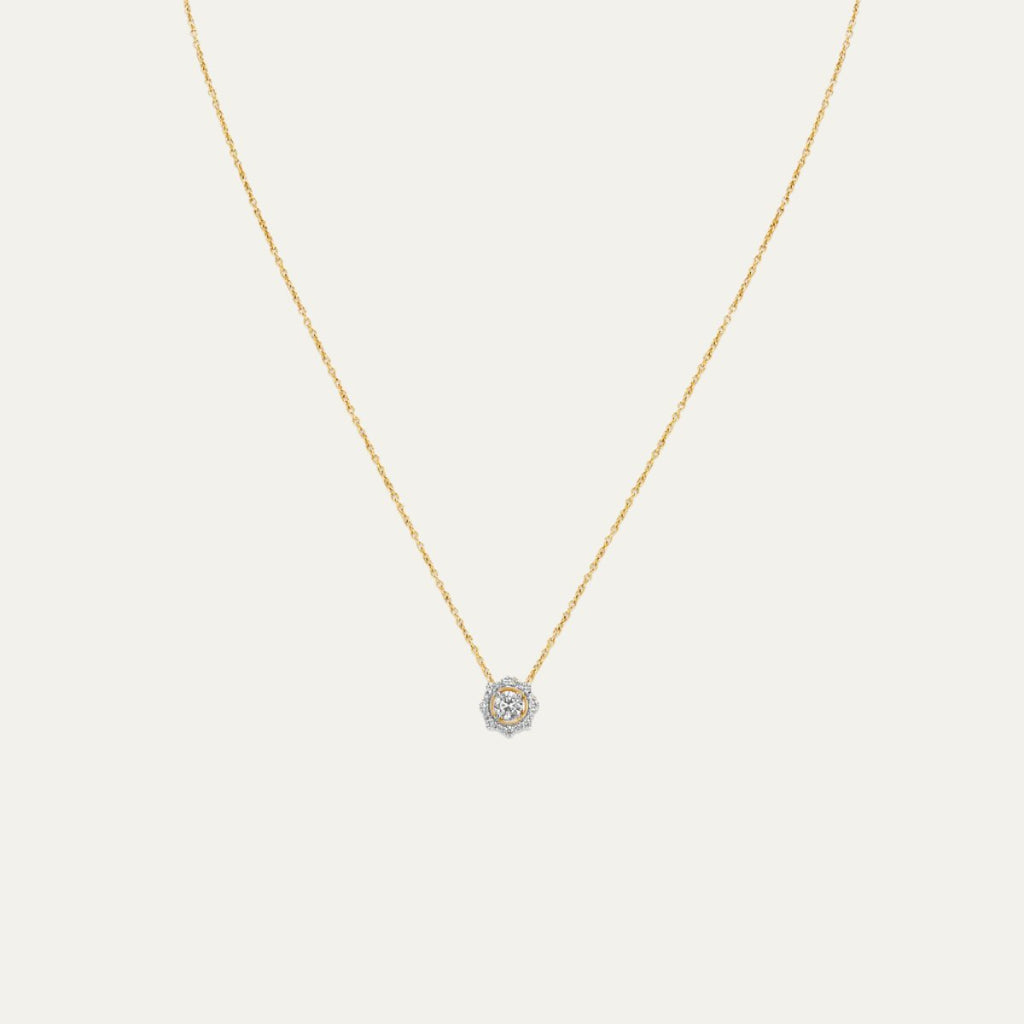 buy women lab grown diamonds aukera golden octaglow diamond pendant