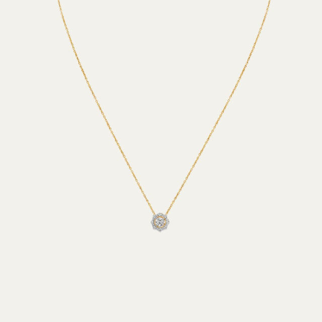 buy women lab grown diamonds aukera golden octaglow diamond pendant