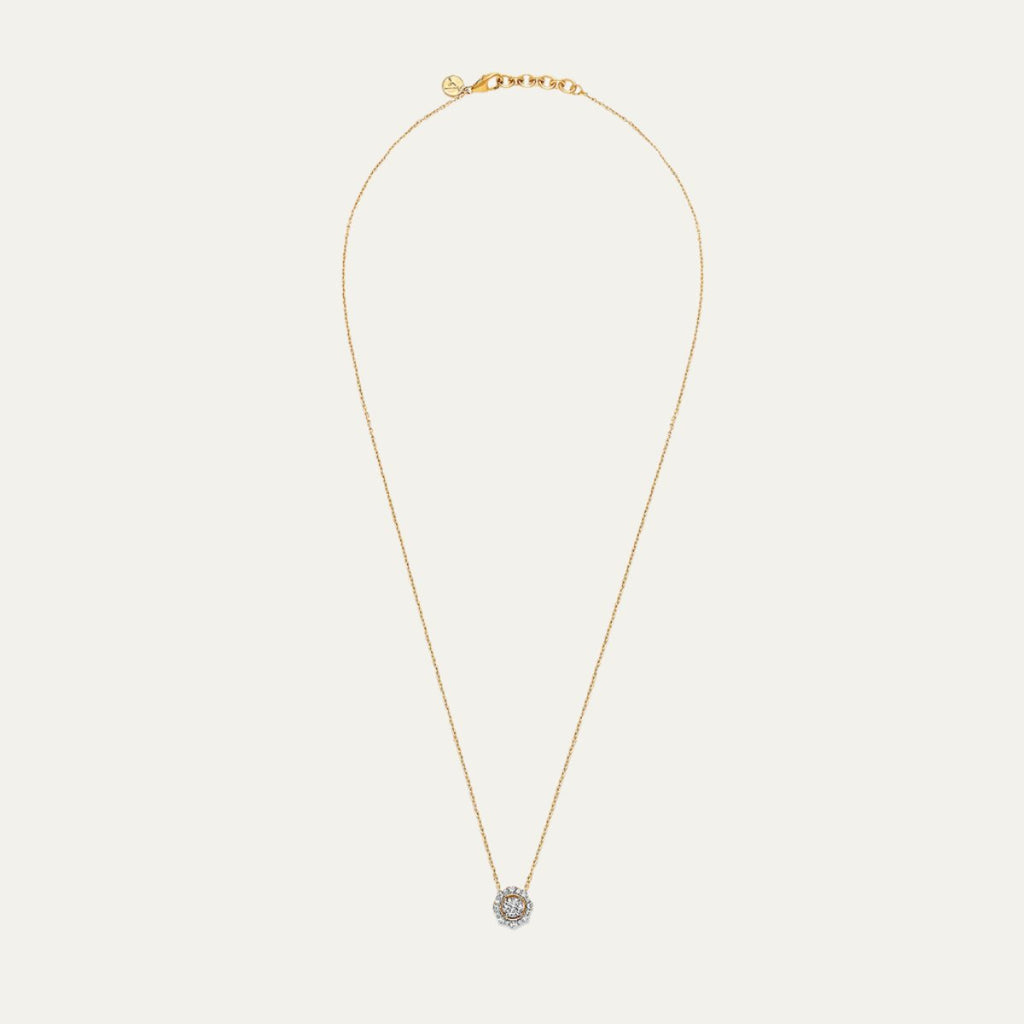lab grown diamonds aukera golden octaglow diamond pendant