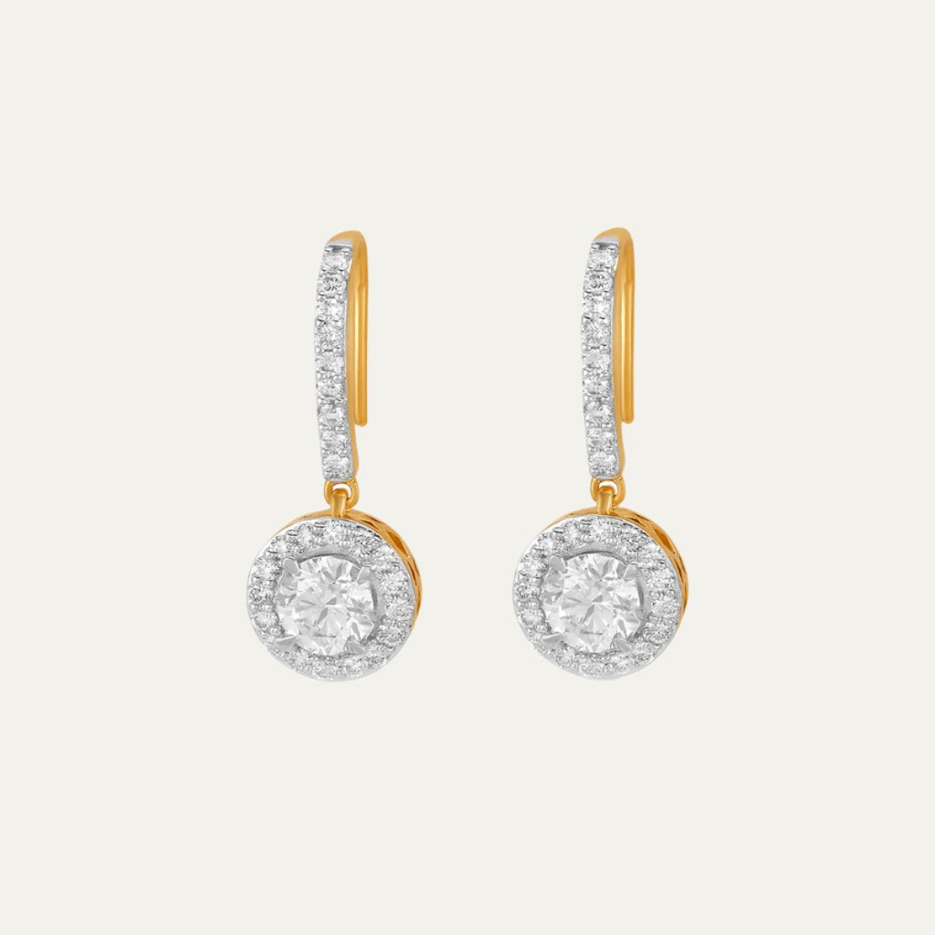 lab grown diamonds aukera eclat solitaire hoop earrings