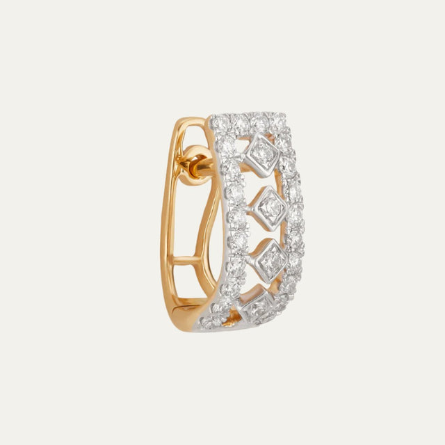 lab grown diamonds aukera rosy embrace rhombus huggies