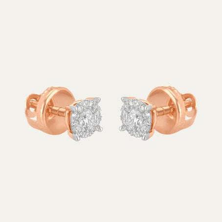 Aukera Blush Halo Elegance Studs