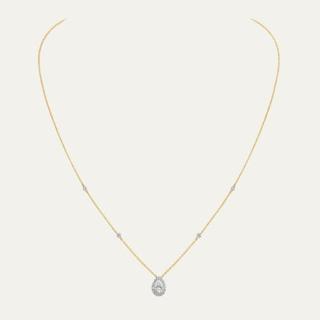 Aukera Golden Elegance Pear Drop Pendant