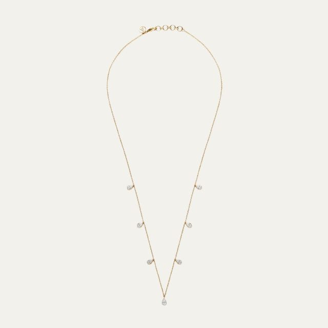 lab grown diamonds aukera luminous links dazzle drop necklace