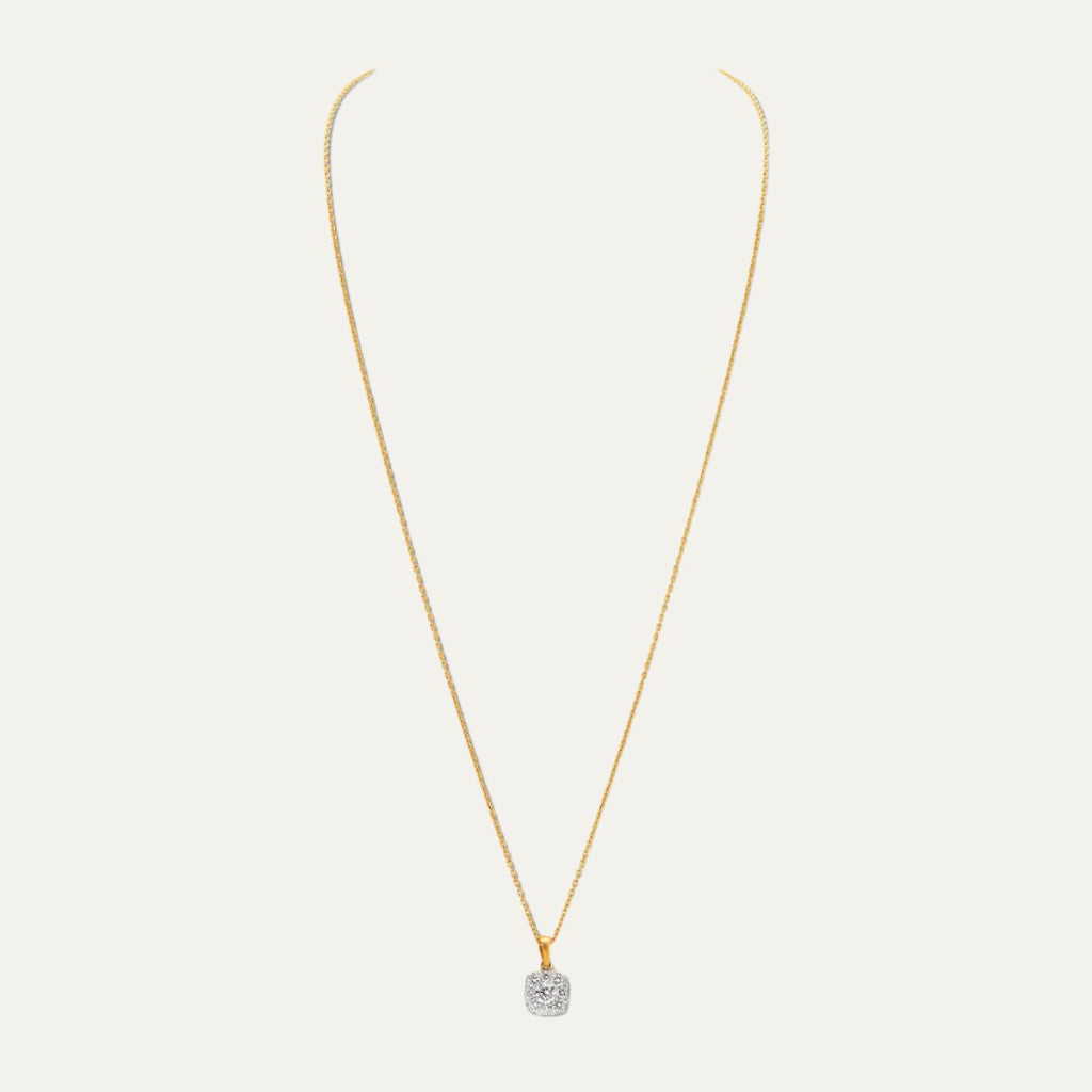 buy women lab grown diamonds aukera stellar frost cluster halo pendant