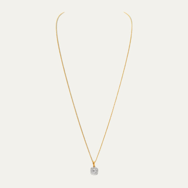 buy women lab grown diamonds aukera stellar frost cluster halo pendant