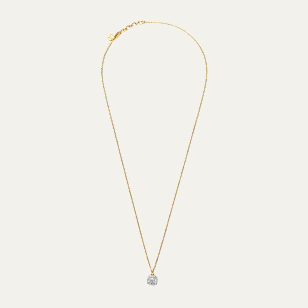 lab grown diamonds aukera stellar frost cluster halo pendant