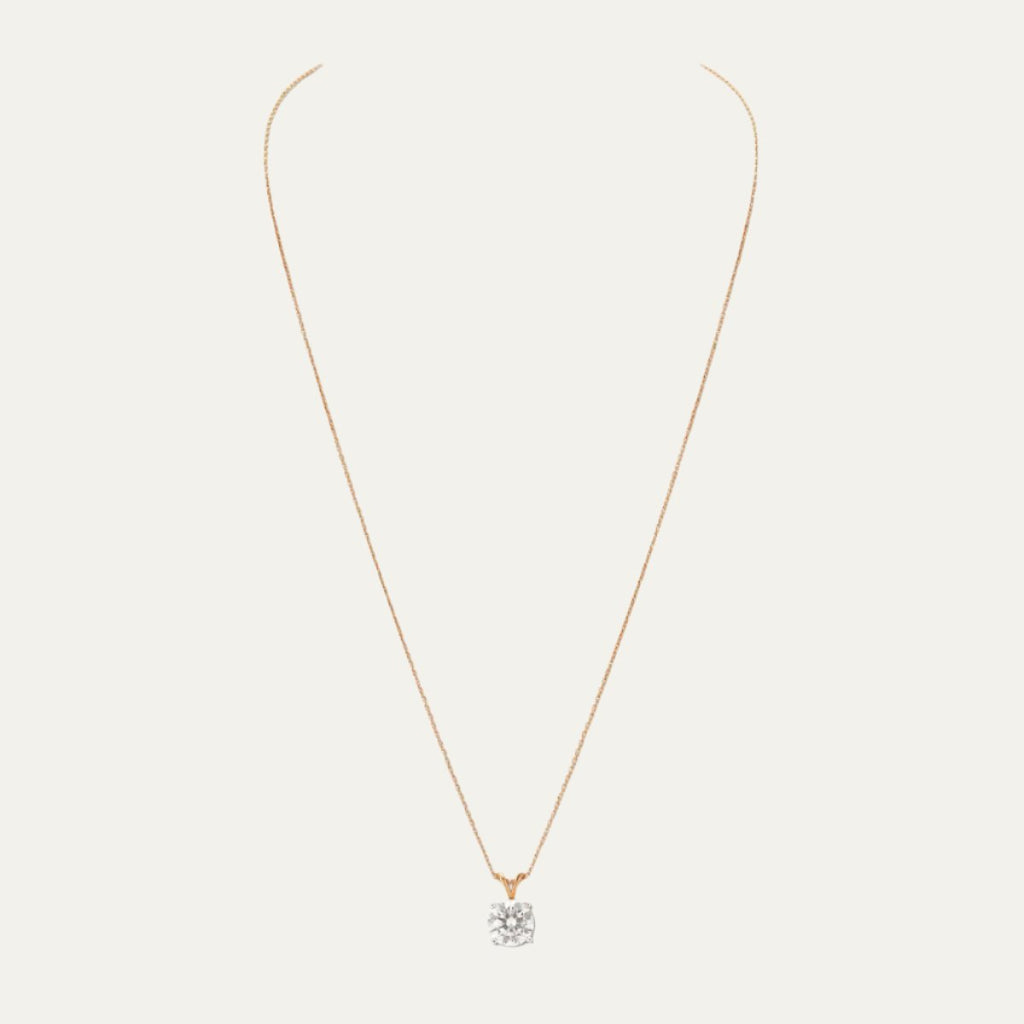 buy women lab grown diamonds aukera blush radiance solitaire elegance pendant