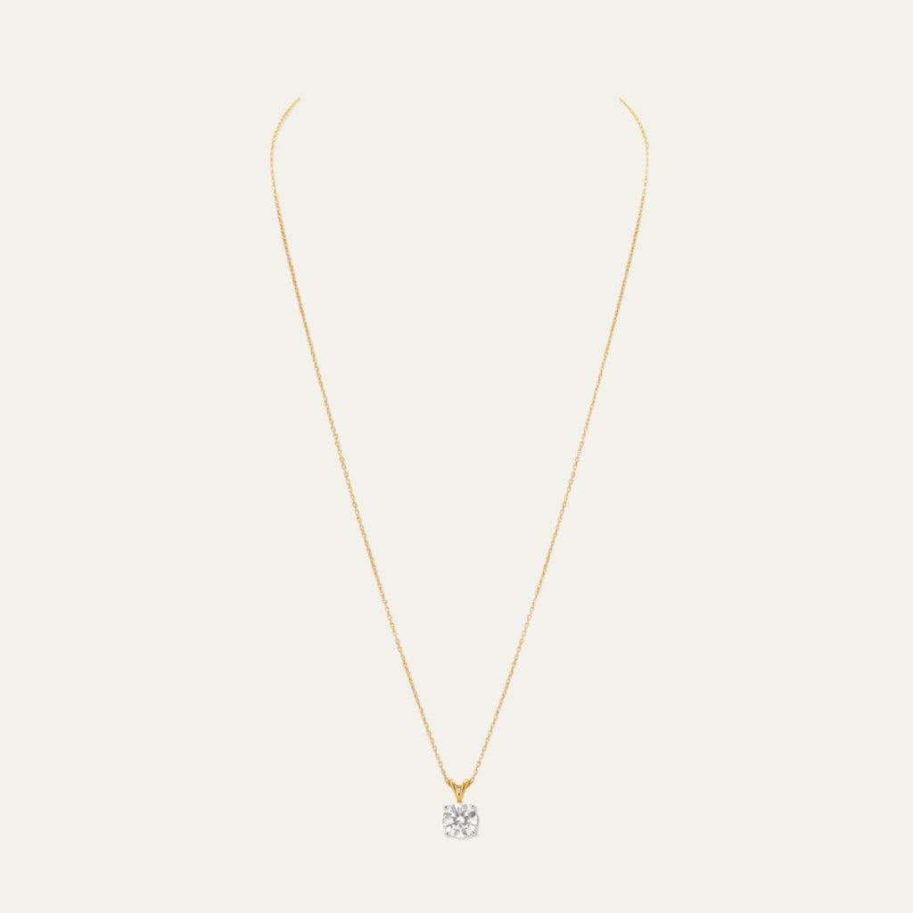 buy women lab grown diamonds aukera rosy radiance 4 prong solitaire pendant