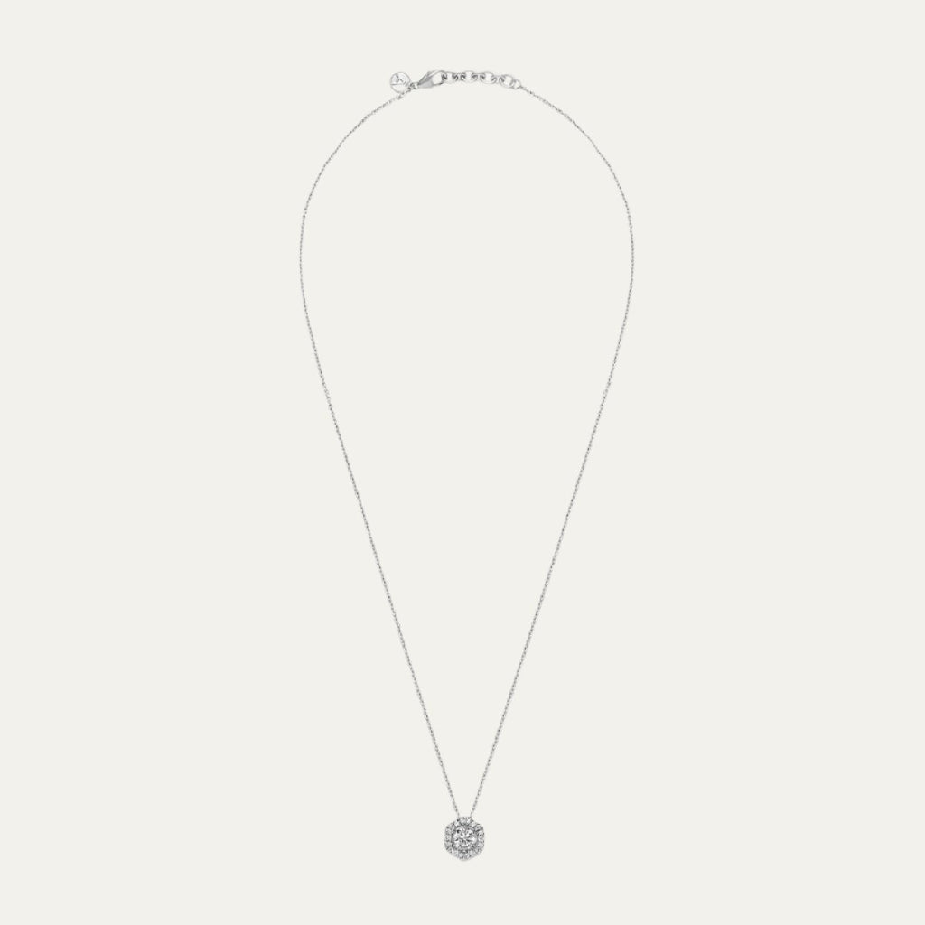 Aukera Lab Grown Diamonds-HexaGlow Diamond Pendant