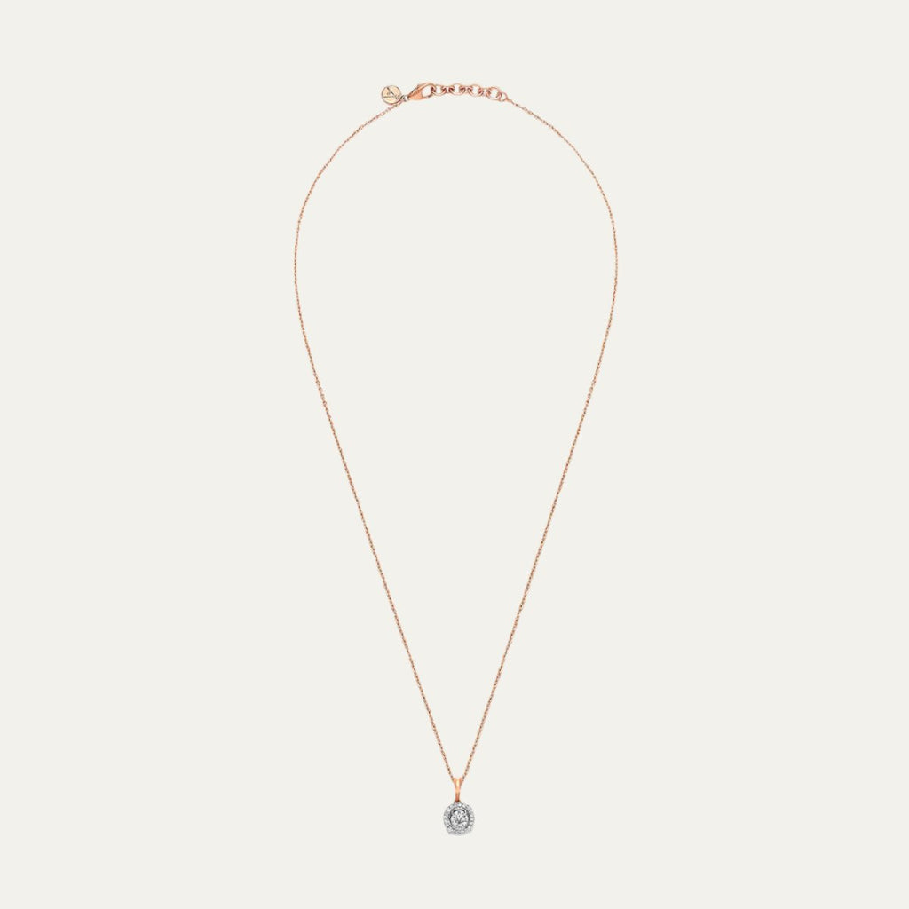 Aukera Lab Grown Diamonds-RosÃ¢â‚¬Å¡ Halo Spark Pendant
