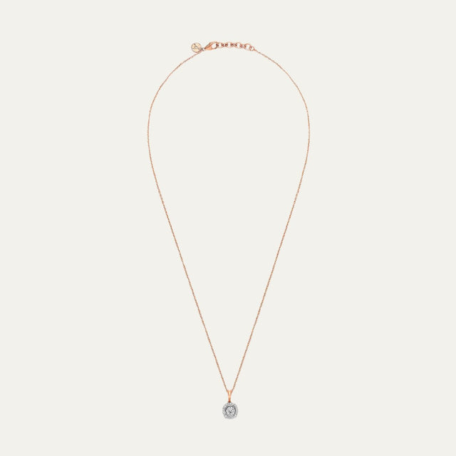 Aukera Lab Grown Diamonds-RosÃ¢â‚¬Å¡ Halo Spark Pendant