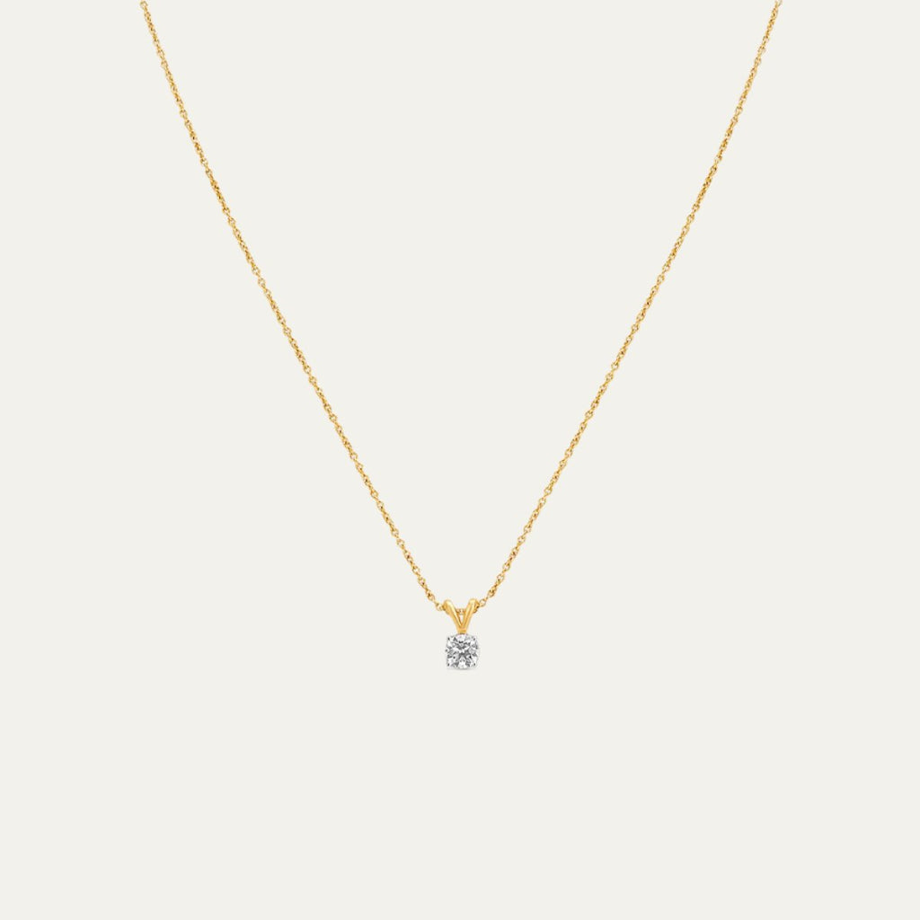 Aukera Golden Essence Solitaire Pendant