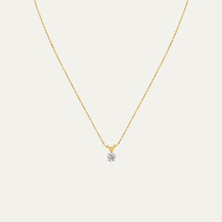 Aukera Golden Essence Solitaire Pendant