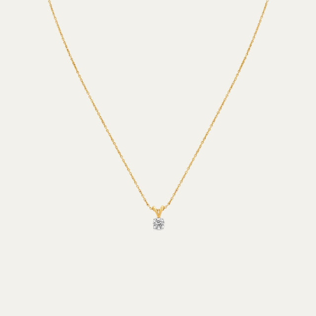 Aukera Golden Essence Solitaire Pendant