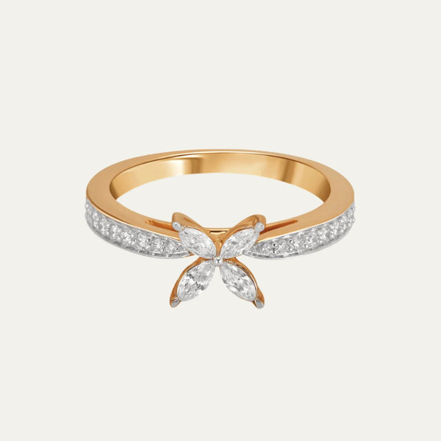 lab grown diamond enchanted butterfly allure marquise diamond ring