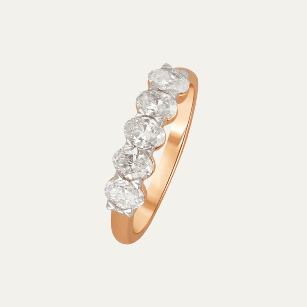 diamond jewellery arc of radiance band ring
