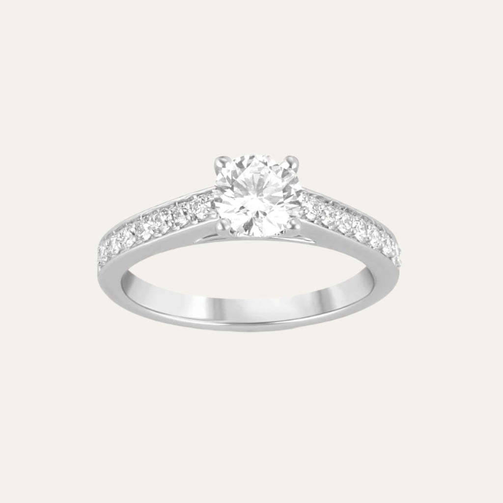 buy women lab grown diamonds aukera chic halo glow ring