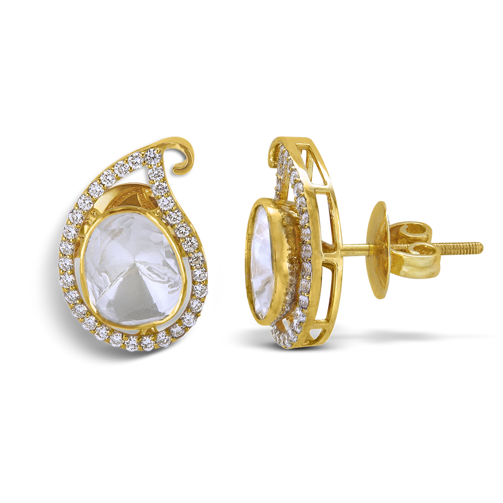 PRICE PRINCELY PAISLEY POLKI STUDS