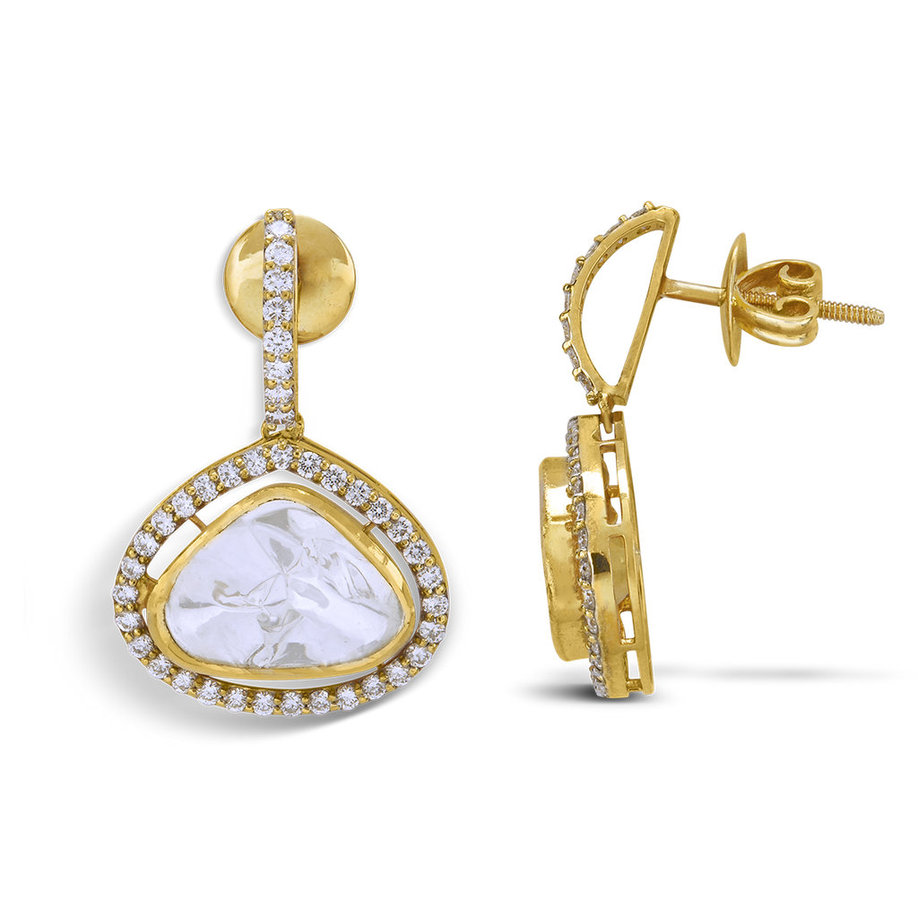 Price Treasure Trove Polki Drops Earring