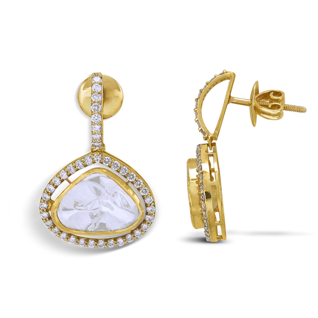 Price Treasure Trove Polki Drops Earring