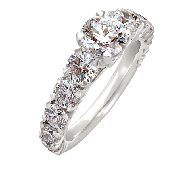 design price elevated eternity solitaire ring