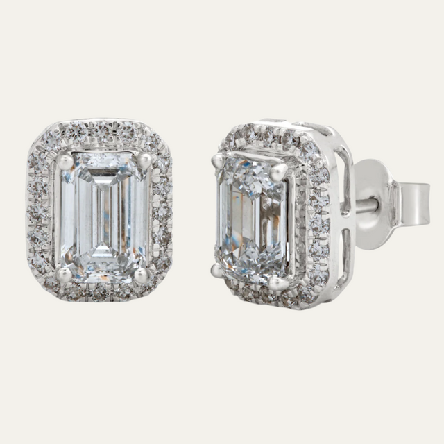 Buy Aukera Emerald Elegance Earring Studs