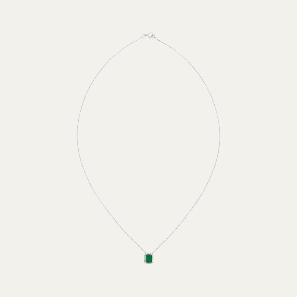 lab grown diamond mesmerizing emerald moonlight diamond pendant