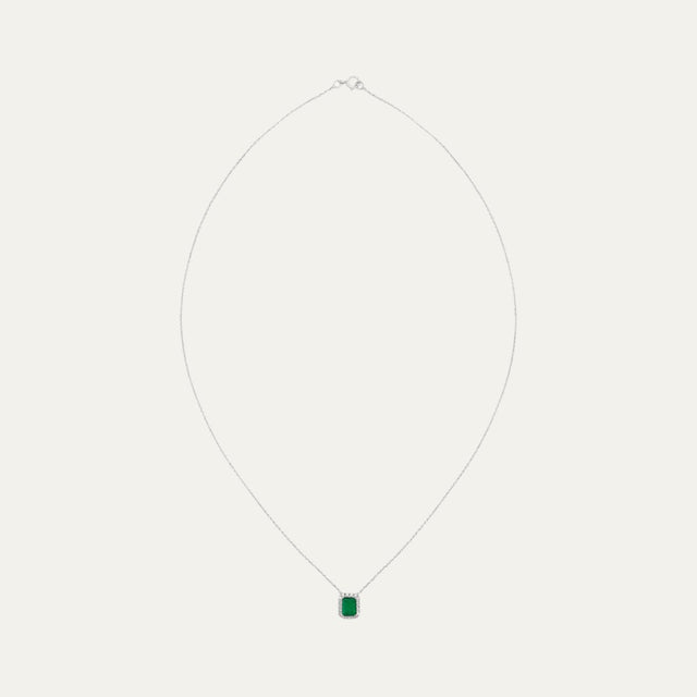 lab grown diamond mesmerizing emerald moonlight diamond pendant