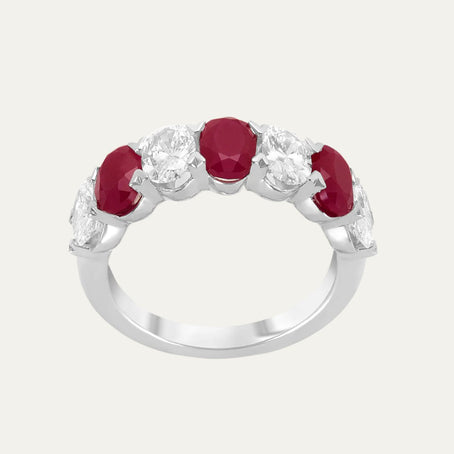 diamond jewellery aukera radiant red bloom ring
