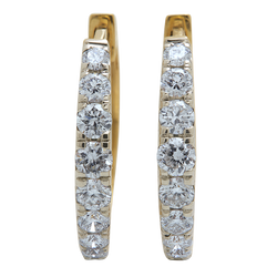 Aukera - 18K Gold Studded Hoops