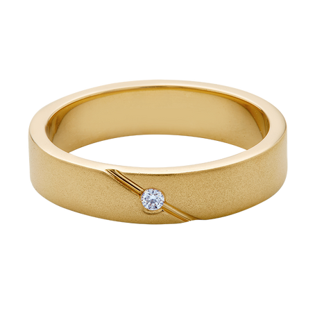 Aukera – Men's Solitaire Diamond Band