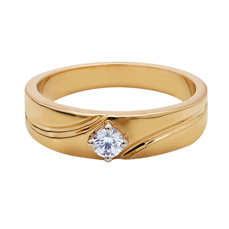 Aukera – Solaris Crest Men’s Diamond Band