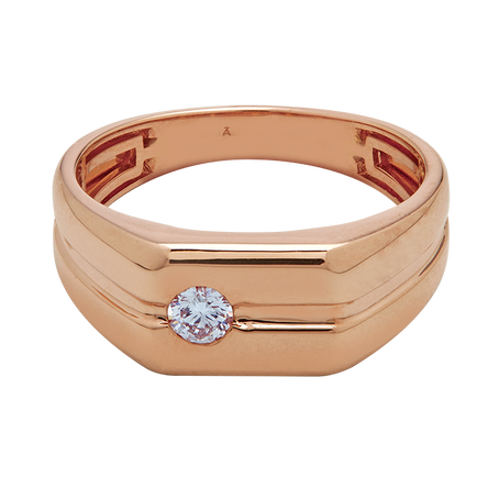 Aukera – Solaris Men's Rose Gold Ring