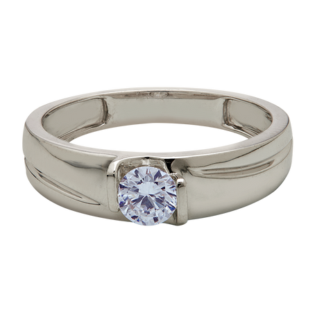 Aukera – Men's White Gold Diamond Ring