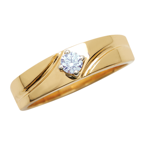Aukera – Solaris Crest Men’s Diamond Band