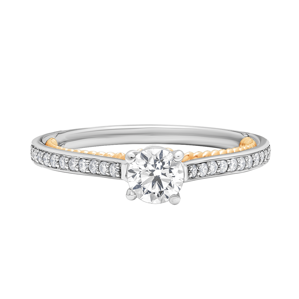 buy women lab grown diamond jewellery aukera dual harmony solitaire ring