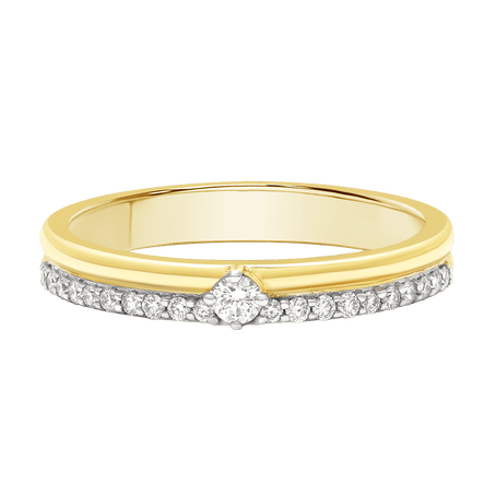 buy women lab grown diamond jewellery aukera dual band solitaire ring