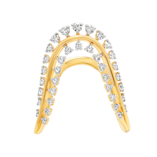 buy women lab grown diamond jewellery aukera dual studded vanki ring