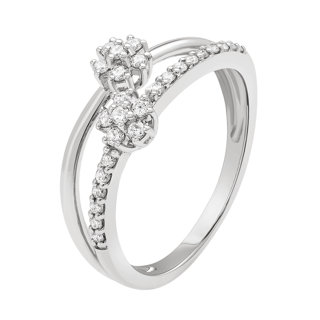lab grown diamond aukera illusion split shank ring