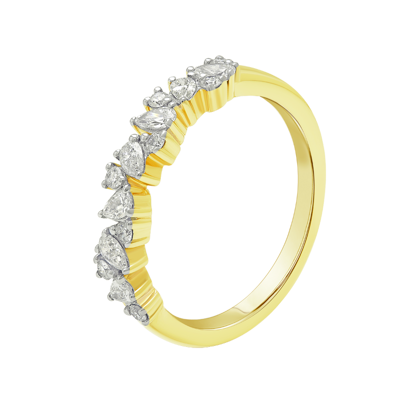 lab grown diamond aukera harmony band