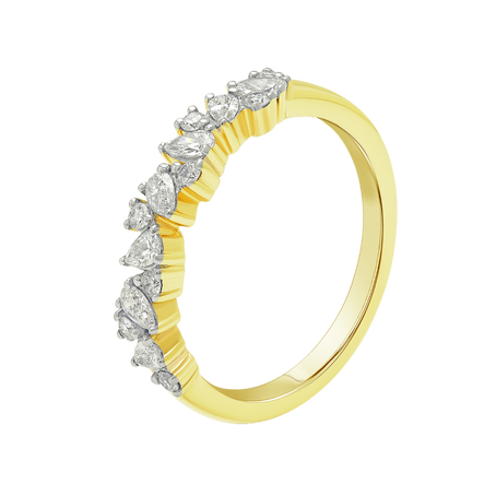 lab grown diamond aukera harmony band