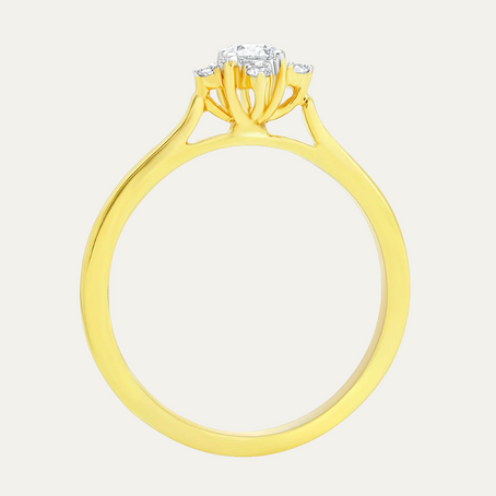 lab grown diamond aukera diamond embrace solitaire ring