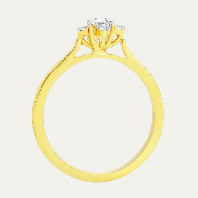 lab grown diamond aukera diamond embrace solitaire ring
