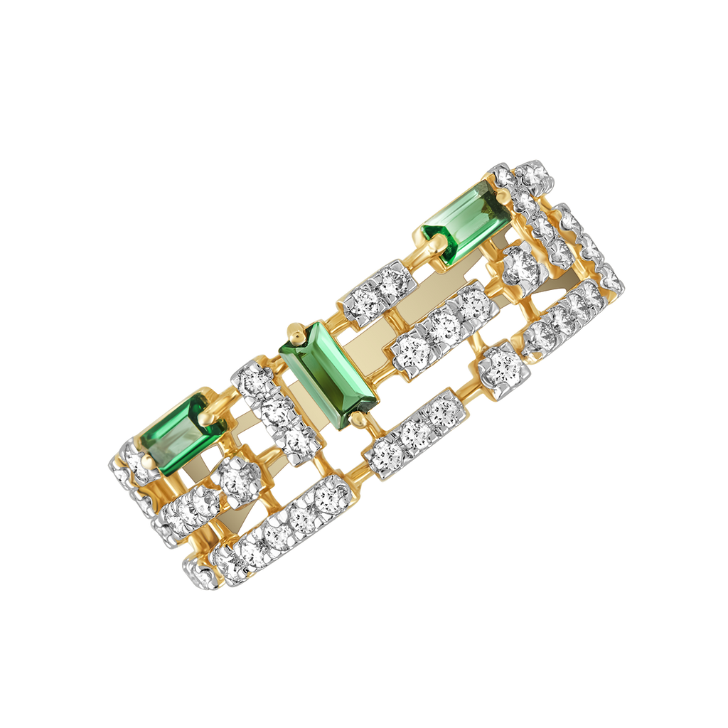 design price aukera emerald radiance cocktail ring