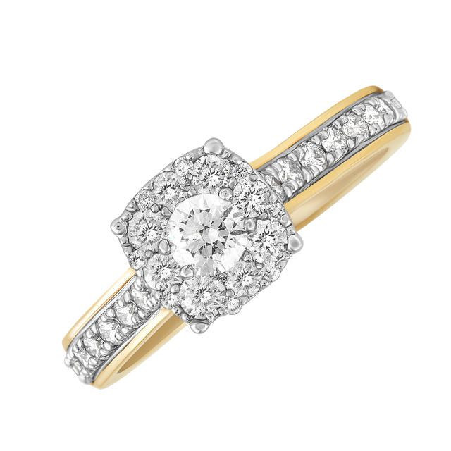 design price aukera halo brilliance solitaire ring